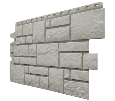 Фасадные панели (цокольный сайдинг) , Burg (камень), Серебристый от производителя  Docke по цене 708 р