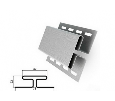 H-профиль (соединительная планка) белый для сайдинга от производителя  Россия по цене 675 р
