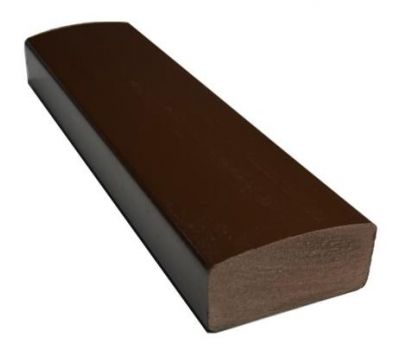 Лавочный брус Некст полнотелый глянцевый 70х35 Шоколад от производителя  Ecodecking по цене 1 151 р