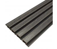 Доска Фасадная из ДПК Wood Рейка Мокрый Асфальт Доска Фасадная из ДПК Wood Рейка Мокрый Асфальт