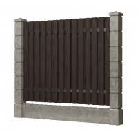 Доска заборная ДПК, тиснение "дуб" Венге Доска заборная ДПК, тиснение "дуб" Венге