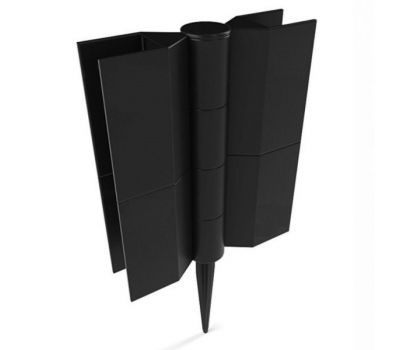 Угол поворотный от 60°  до 180°  пластик для доски 150х25-30 из ДПК Чёрный от производителя  NanoWood по цене 313 р