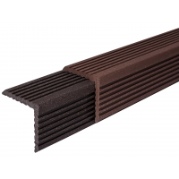 Уголок для досок ДПК (равнополочный) 57x57 Уголок для досок ДПК (равнополочный) 57x57