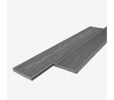 Террасная доска ДПК UnoDeck Solid Серый от производителя RusDecking по цене 858 р Террасная доска ДПК UnoDeck Solid Серый от производителя RusDecking по цене 858 р