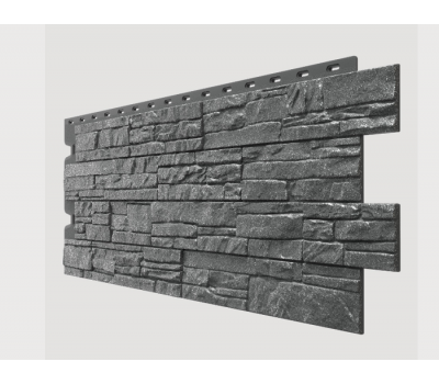 Фасадные панели (цокольный сайдинг) , Stein (песчаник), Антрацит от производителя  Docke по цене 808 р