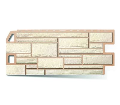 Фасадные панели (цокольный сайдинг)    Камень Белый от производителя  Альта-профиль по цене 730 р