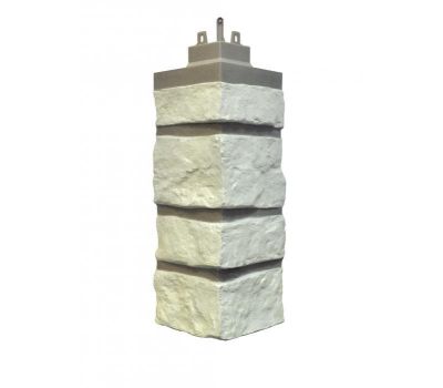 Внешний угол Creek Ledgestone (Бутовый камень) Ivory White от производителя  Nailite по цене 963 р
