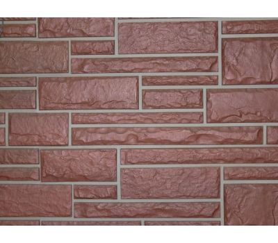 Цокольный сайдинг Hand-Cut Stone (Дворцовый Камень) MOUNTAIN RED (Красный камень) от производителя  Nailite по цене 950 р