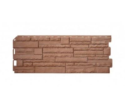 Фасадные панели Скалистый камень ЭКО Терракотовый от производителя  Альта-профиль по цене 606 р