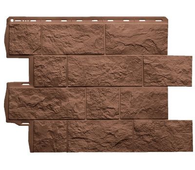 Фасадная панель Туф ЭКО Терракотовый от производителя  Альта-профиль по цене 570 р