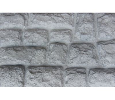 Фасадные панели Камень крупный Белый от производителя  Aelit по цене 400 р