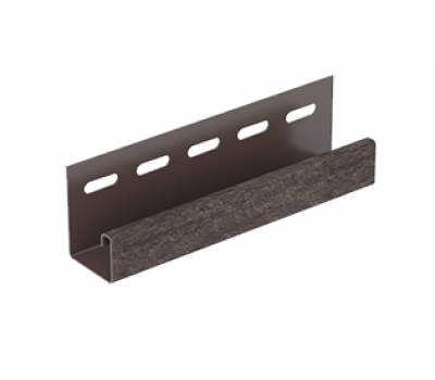 J-планка Стоун-хаус Кирпич Коричневый от производителя  Ю-Пласт по цене 400 р