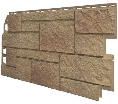 Фасадные панели (Цокольный Сайдинг) VOX Sandstone Светло-коричневый от производителя  Vox по цене 675 р