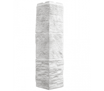 Угол наружный коллекция Блок Молочно-белый от производителя  Fineber по цене 675 р