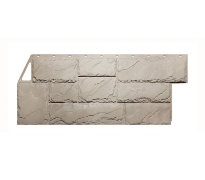 Фасадные панели (цокольный сайдинг) коллекция Камень Крупный - Песочный от производителя  Fineber по цене 781 р