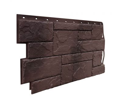 Фасадные панели (цокольный сайдинг) коллекция Камень Природный - Коричневый от производителя  Fineber по цене 794 р