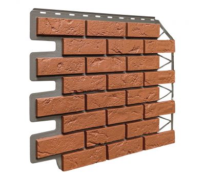 Фасадные панели Кирпич Баварский - Терракотовый от производителя  Fineber по цене 656 р