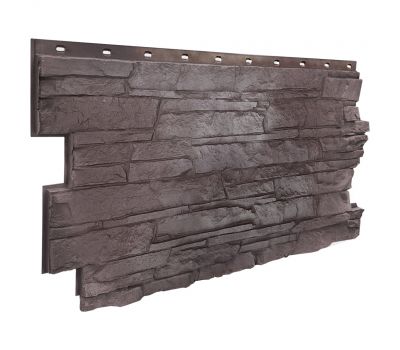 Фасадные панели (цокольный сайдинг) коллекция Скала - Желто-коричневый от производителя  Fineber по цене 838 р