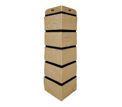 Угол Премиум состаренный кирпич Песочный (шов RAL 9005) от производителя  Grand Line по цене 713 р