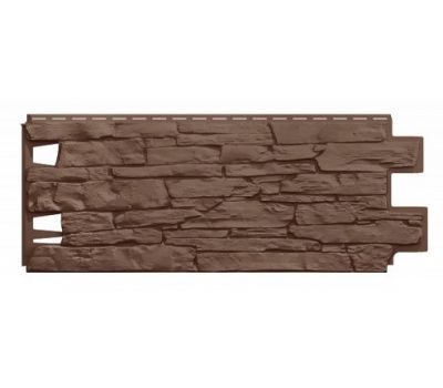 Фасадные панели (Цокольный Сайдинг)  VOX VILO Solid Stone Коричневый от производителя  Vox по цене 538 р