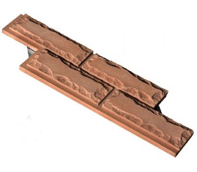 Фасадная плитка «Колотый кирпич» от производителя  «Кирисс Фасад» по цене 2 250 р