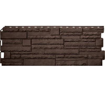 Фасадные панели Скалистый камень ЭКО Коричневый от производителя  Альта-профиль по цене 606 р