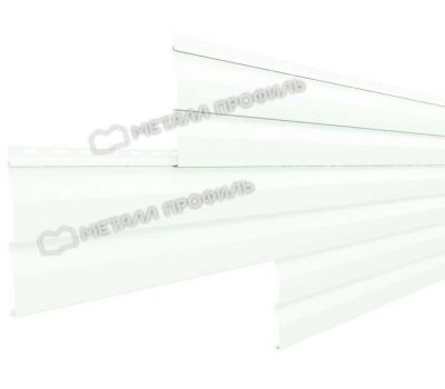 Металлический сайдинг МП СК-14х226 (ПЭ-01-9003-0.4) Белый от производителя  Металл Профиль по цене 623 р
