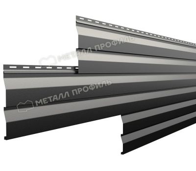 Металлический сайдинг МП СК-14х226 (PURMAN-20-9005-0.5) Черный темный от производителя  Металл Профиль по цене 1 613 р