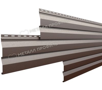 Металлический сайдинг МП СК-14х226 (VikingMP E-20-8017-0.5) Коричневый шоколад от производителя  Металл Профиль по цене 1 425 р