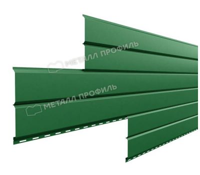 Металлический сайдинг Lбрус-15х240 (ПЭП-01-6002-0.45) Зеленый лист от производителя  Металл Профиль по цене 449 р