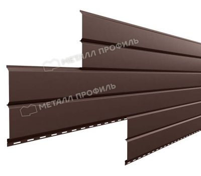 Металлический сайдинг Lбрус-15х240 (PURMAN-20-8017-0.5) Коричневый шоколад от производителя  Металл Профиль по цене 1 625 р