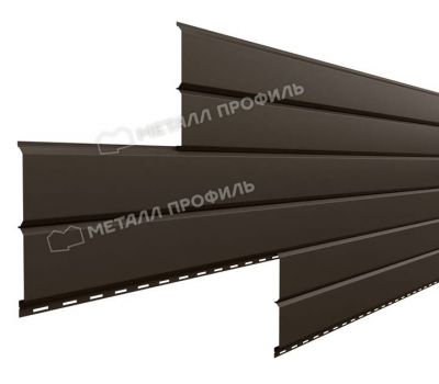 Металлический сайдинг Lбрус-15х240 (VikingMP E-20-RR32-0.5) Темно-коричневый от производителя  Металл Профиль по цене 1 450 р