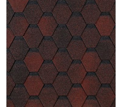 Гибкая черепица Шестигранник Красный от производителя Docke по цене 445 р Гибкая черепица Шестигранник Красный от производителя Docke по цене 445 р