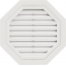 Восьмиугольная фронтонная вентиляционная решётка Белая от производителя  Т-сайдинг по цене 4 000 р