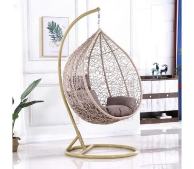 Подвесное кресло из искусственного ротанга AFM-169A-XLB Beige от производителя  Afina по цене 20 875 р