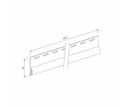 Стартовый профиль для винилового сайдинга VOX Standart от производителя  Vox по цене 300 р