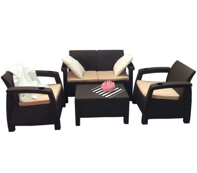 Диван и кресла Terrace Set Венге от производителя  Мебель Yalta по цене 29 375 р