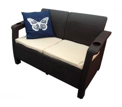 Двухместный диван Sofa Seаt Венге от производителя  Мебель Yalta по цене 17 500 р