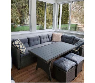 Комплект мебели плетеной из иск. ротанг AFM-307G-Grey от производителя  Afina по цене 156 938 р
