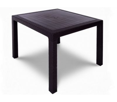 Стол квадратный Quatro Table Венге от производителя  Мебель Yalta по цене 6 500 р