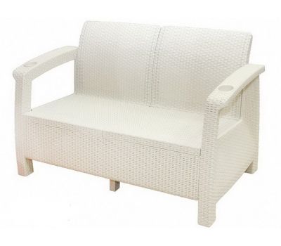Двухместный диван Sofa Seаt Белый от производителя  Мебель Yalta по цене 17 325 р