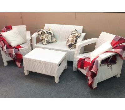 Диван и кресла Terrace Set Белый от производителя  Мебель Yalta по цене 29 375 р