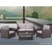Уличный диваны и кресла Rattan Premium 4 Венге. Подушки оранжевые от производителя  Rattan по цене 101 250 р