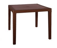 Стол квадратный FIJI Quatro Table Коричневый