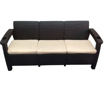 Трёхместный диван Sofa 3 Seat Венге от производителя  Мебель Yalta по цене 18 750 р