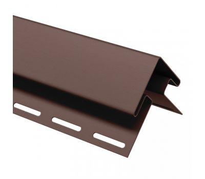 Внешний (наружный) угол коричневый для винилового сайдинга от производителя  Россия по цене 850 р