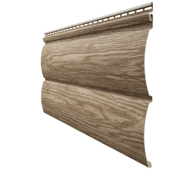 Виниловый сайдинг - серия LUX Блок-Хаус D4,7T,( под бревно) Кедр от производителя  Docke по цене 649 р