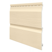 Виниловый сайдинг панель двойная Kerrafront Classic - Beige Виниловый сайдинг панель двойная Kerrafront Classic - Beige