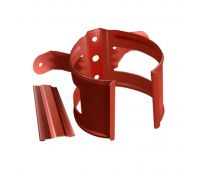 Кронштейн трубы (на дерево) Кирпичный (RAL 8004)